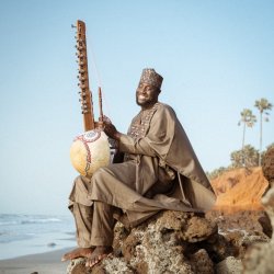 Sura Susso with percussionist Amadou Diagne