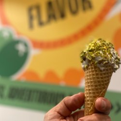 Eat Offbeat: Lebanese & Persian Ice Cream Demo + Demo, featuring a musical performance by The Brooklyn Nomad