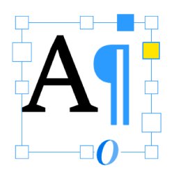 A text frame in Adobe InDesign