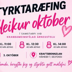 Styrktaræfing - Bleikur október