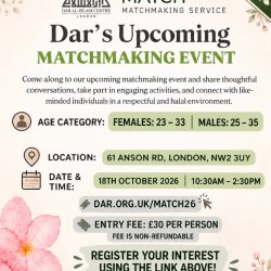 DarMatch Matchmaking Event | 18th Oct 2026