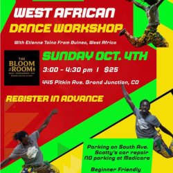 West African Dance Workshop with Etienne Tolno from Guinea, West Africa