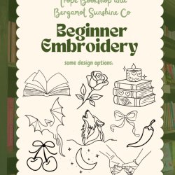 Embroidery with Trope Bookshop