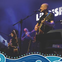 Lindisfarne playing on stage