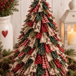 Fabric Christmas tree workshop