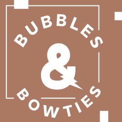 Bubbles & BowTies event image for the Rock CF Foundation. Purple image with the Bubbles logo included.