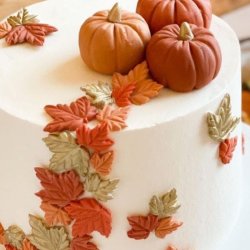 Fall Festival Fondant  Cake
