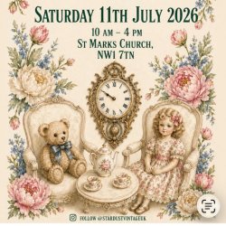 STARDUST VINTAGE & ANTIQUE FAIR ST MARKS REGENTS PARK JULY 11TH 2026 - VENDORS