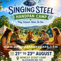 Singing Steel Lancashire Handpan Camp, August 21st to 23rd