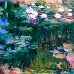 A rendering of Claude Monet's Water Lillies