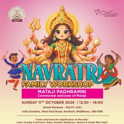 Navratri Family Workshop (Children Free) - Sunday 11th October 2026 (Afternoon) - MATAJI'S PADHRAMNI