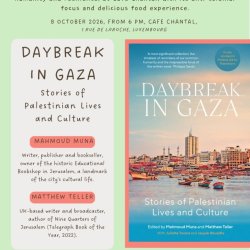 Day Break in Gaza Book talk  Meal
