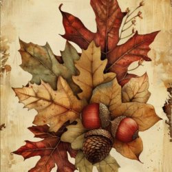 Autumn Seasonal Makers - Acrylic Ink Botanical Painting