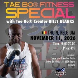 Tae Bo Special with BILLY BLANKS, November 11, 2026 Thuin, Belgium