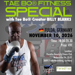 Tae Bo Special with BILLY BLANKS, November 10, 2026 Fulda, Germany
