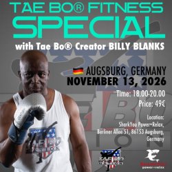 Tae Bo Special with BILLY BLANKS, November 13, 2026 Augsburg, Germany