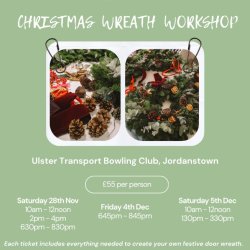 Christmas Wreath Workshop with Kathryn's Flower Barn
