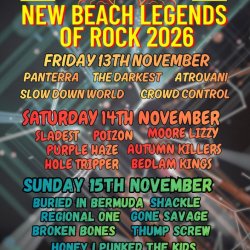 New Beach Legends Of Rock 2026