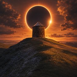 Solar Eclipse - Burton Dassett walk - 6 miles