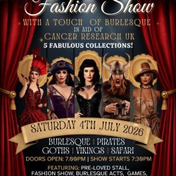 Pre-Loved Fashion Show with a touch of Burlesque
