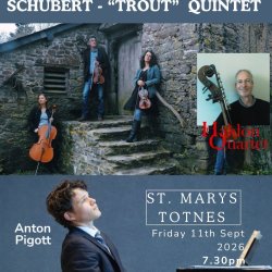 Mozart, Weir and Schubert “Trout” - Haldon Quartet and Anton Pigott (piano)