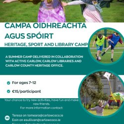 Heritage,Sport & Library Camp - Ages 8-12