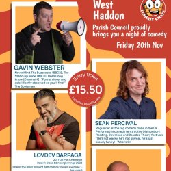 Live Comedy at West Haddon Village Hall