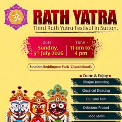 Third Rath Yatra Festival in Sutton