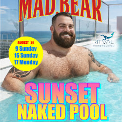 16 AGO - NAKED POOL PARTY - HOTEL RITUAL ROOFTOP  (MADBEAR BEACH)