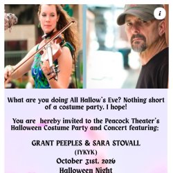 Halloween Night with Grant Peeples & Sara Stovall
