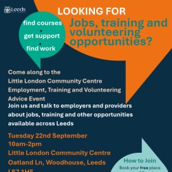 Little London Community Centre Employment, Training, Volunteering and Advice Event
