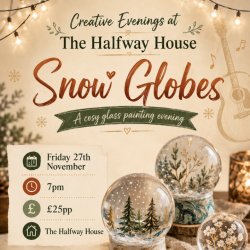 Snow globes at The Halfway House