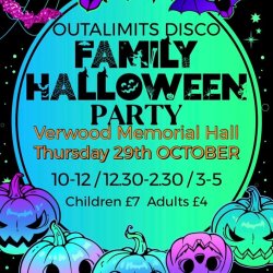 Outalimits Family Halloween Party @ VERWOOD MEMORIAL HALL