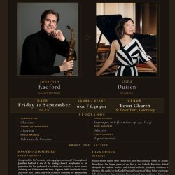 Jonathan Radford (Saxophone) and Dina Duisen (Piano)