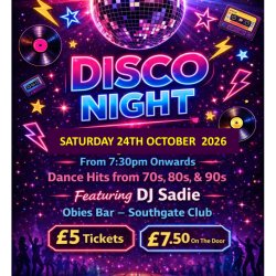 Disco Night - 70's, 80's and 90's with DJ Sadie