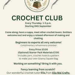 Details of crochet club