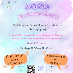 Jelly Dots: Pre-Phonics Play Club