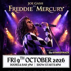 Joe Gash as FREDDIE MERCURY