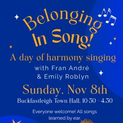 Belonging in Song! - Fran André and Emily Roblyn - A day of harmony singing and community