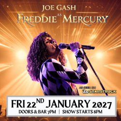 Joe Gash as FREDDIE MERCURY
