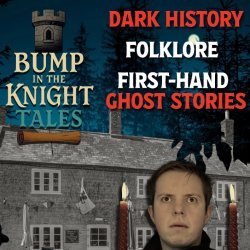 Luke looking up at Dark History Folklore and First Hand Ghost Stories with Alhampton Inn in the background