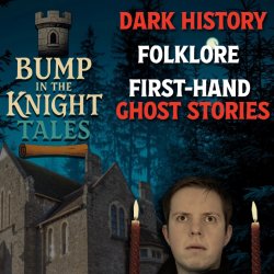 Luke looking up at Dark History Folklore and First Hand Ghost Stories with The Sangha House in the background