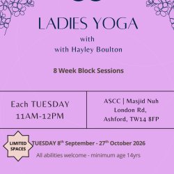 Yoga class for ladies