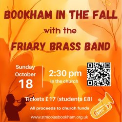 The Friary Brass Band presents 'Bookham in the Fall' at St Nicolas Church