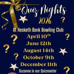 Becconsall Quiz Nights 2026 at Hesketh Bank Bowling Club