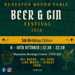 Nuneaton Round Table - Beer Festival - Thursday
