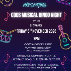 CODS Musical Bingo 2026