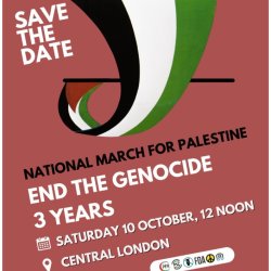 Saturday, 10th October 2026: Derby to London: National Demo for Palestine