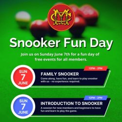 The Mildmay Club - Snooker Fun Day (INTRO TO SNOOKER)