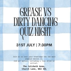 Grease vs Dirty Dancing Quiz Night